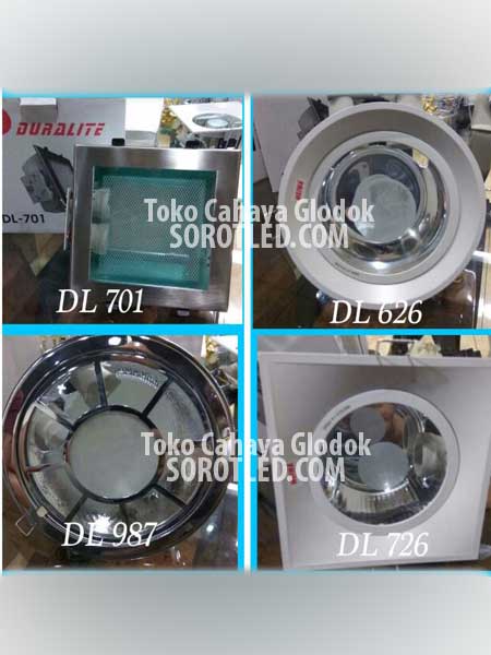 Lampu Downlight Duralux Fixture PLC dan E27