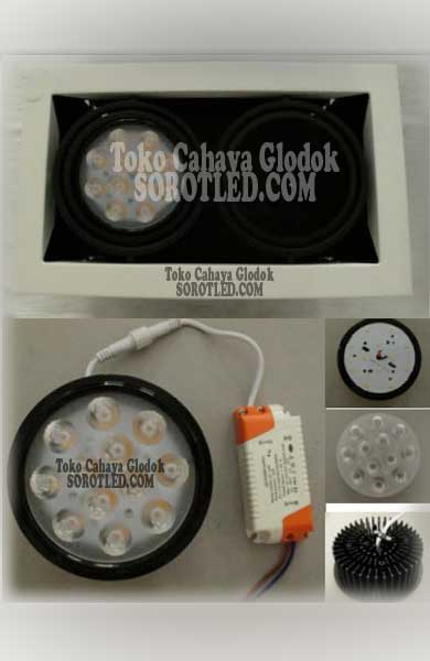 Lampu Holospot LED 2x12watt Chip OSRAM