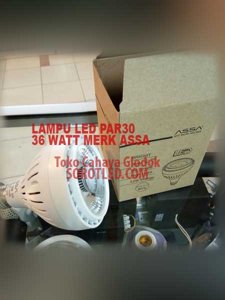 Lampu LED PAR30 36 watt merk ASSA