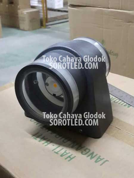 Lampu Dinding LED Bulat 2arah 2x6watt Warmwhite