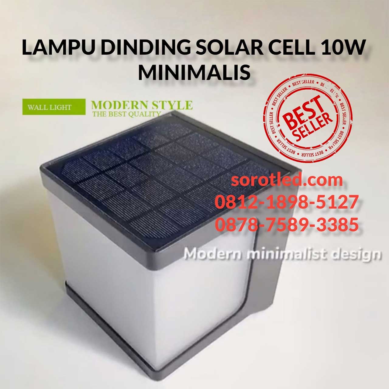 lampu dinding solar cell