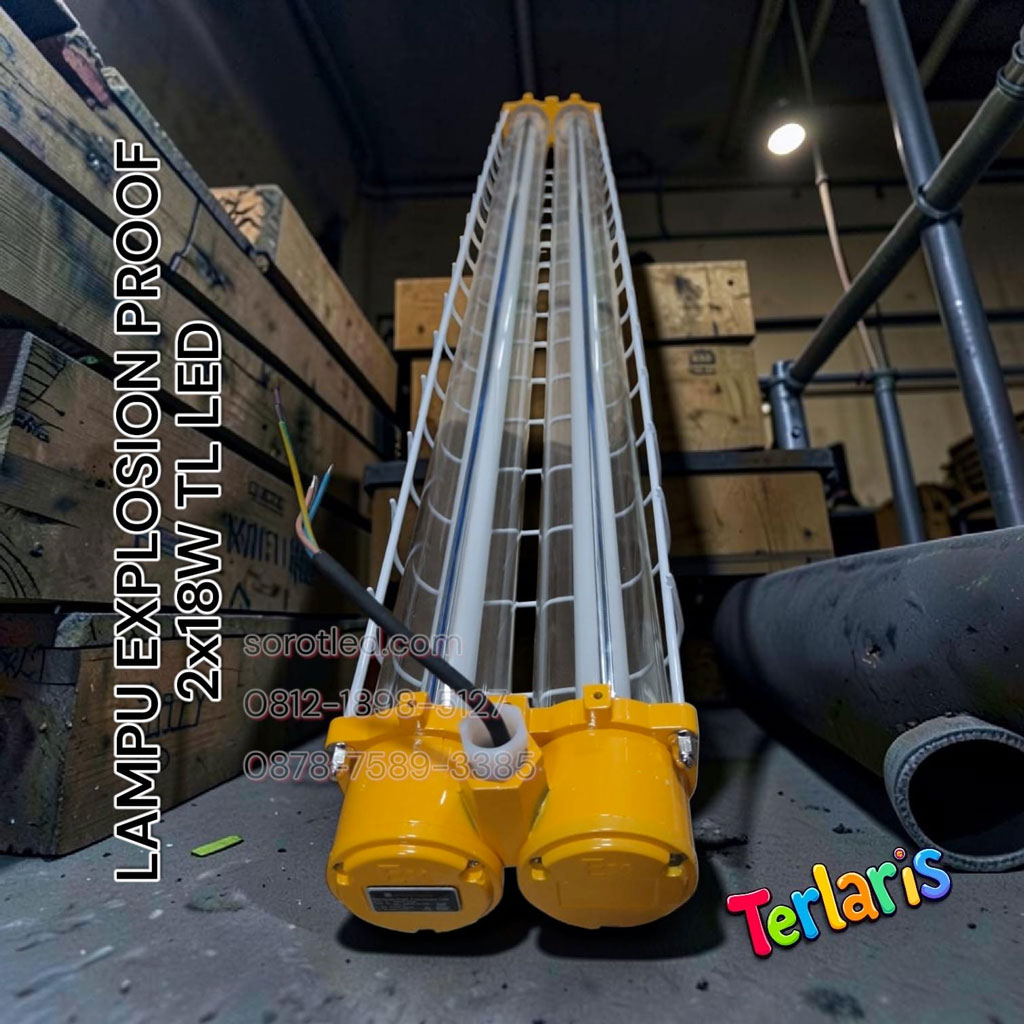 lampu explosion proof 2x18w tl led