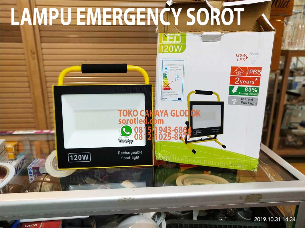 lampu floodlight emergency 120w
