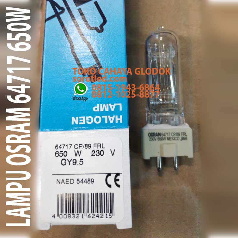 lampu halogen osram 650w