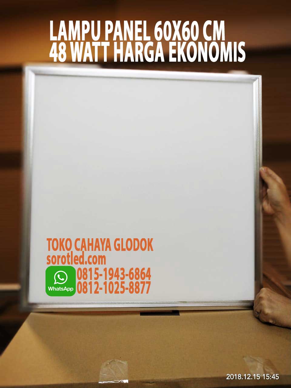 lampu panel 60x60cm 48w