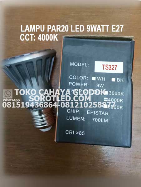Lampu LED PAR20 9w 4000K