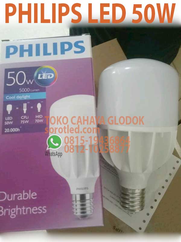 lampu philips led 50w