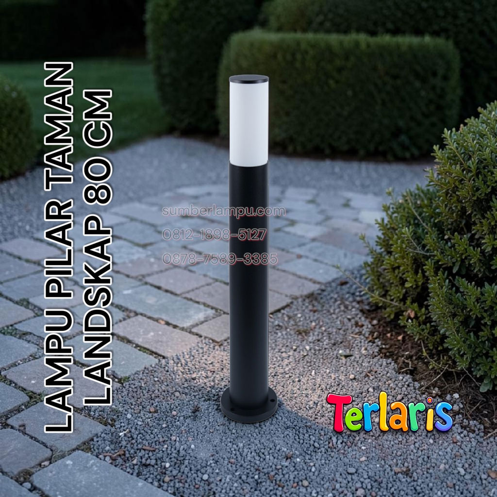 lampu pilar taman lanskap 80cm
