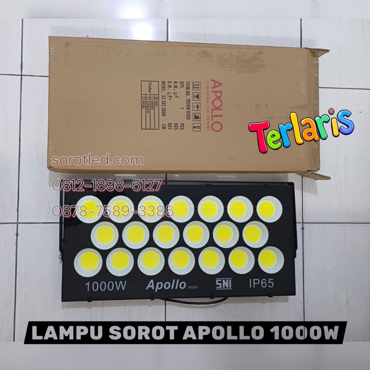 lampu sorot apollo 1000w tipe a509