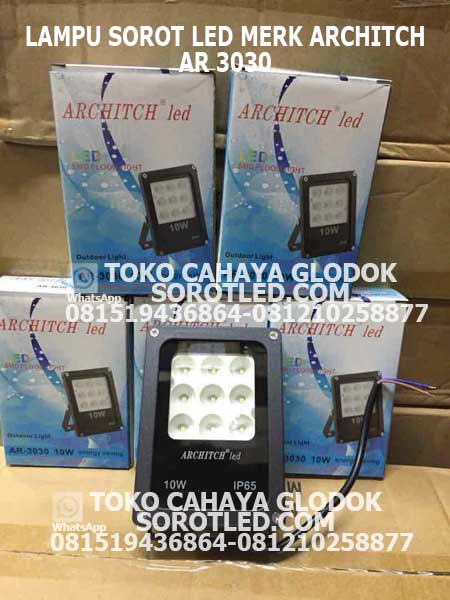 Lampu Sorot merk Architech 10 watt