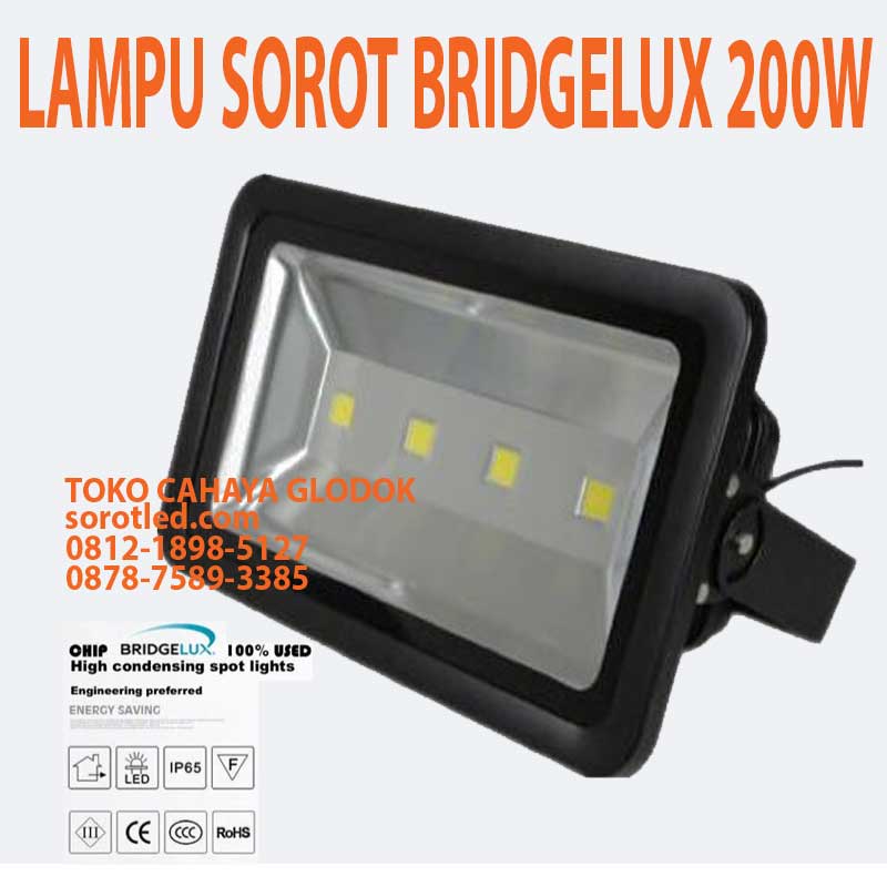 lampu sorot bridgelux 200w