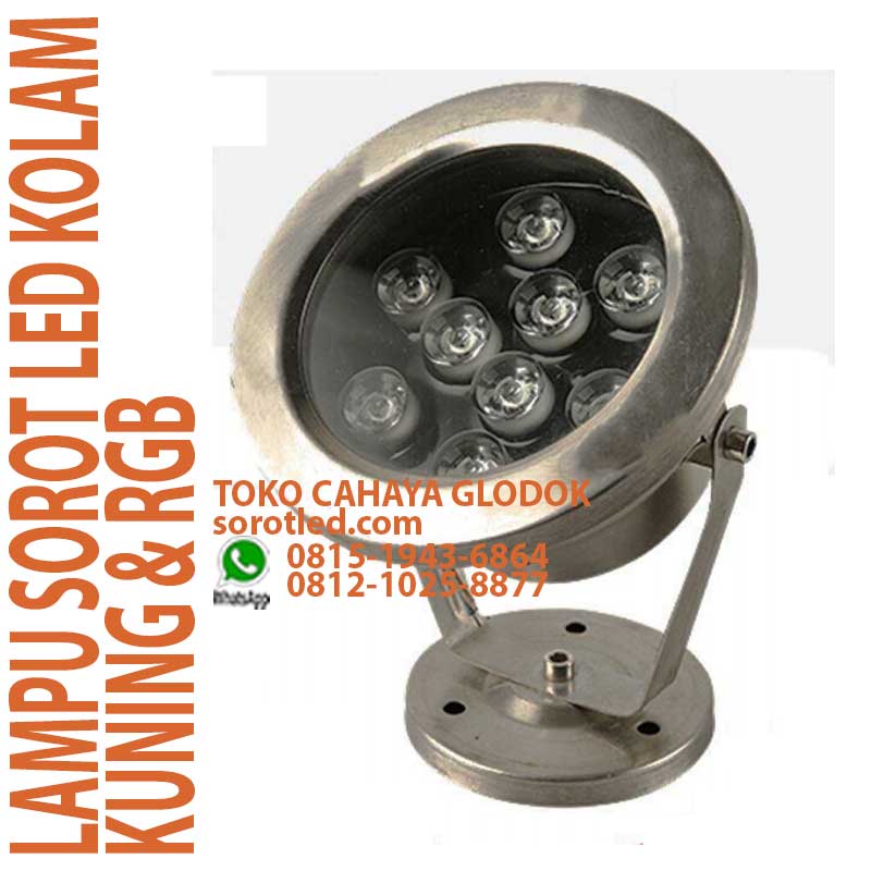 lampu sorot kolam 12w