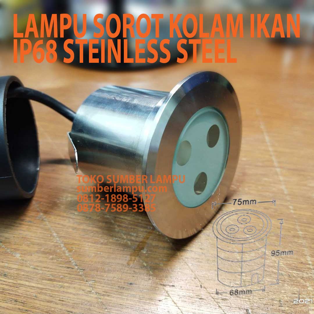 lampu sorot kolam ikan