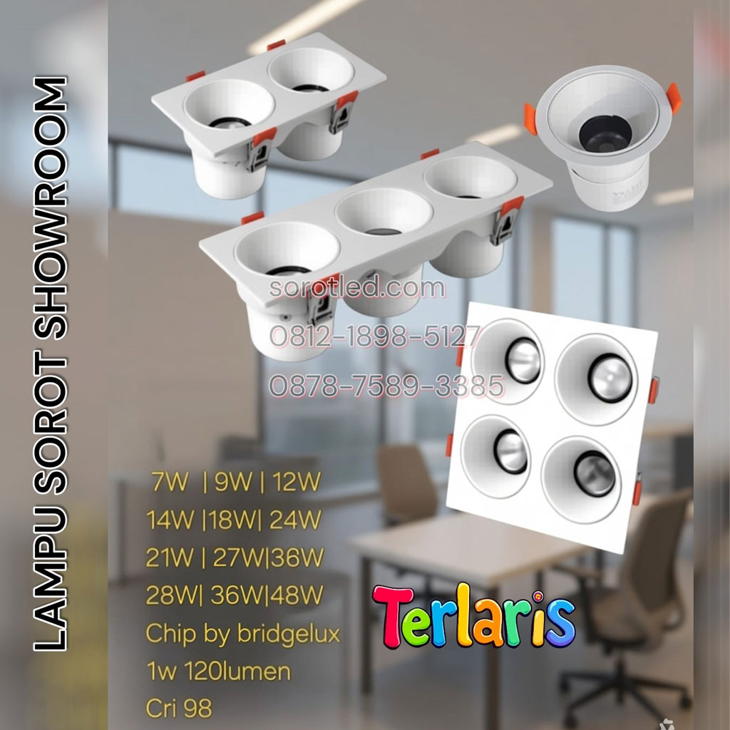 lamp sorot showroom led bridgelux