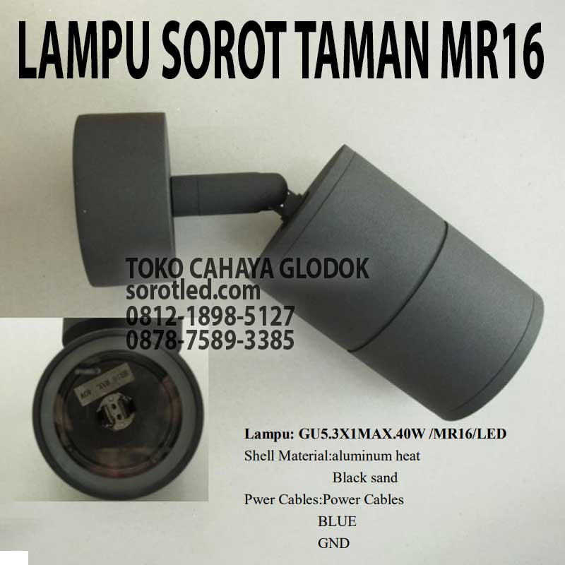 lampu sorot taman waterproof