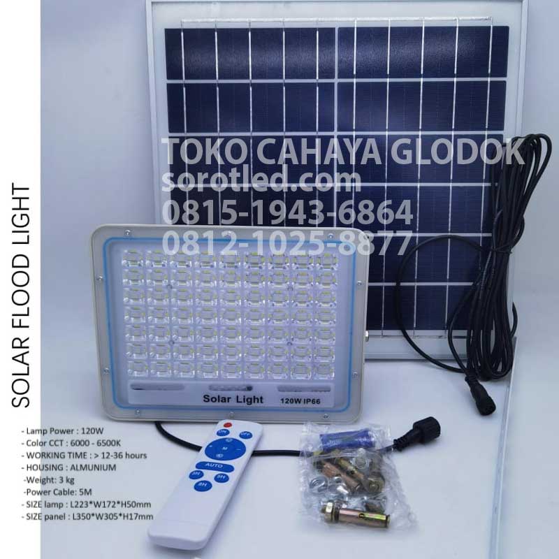 lampu sorot tenaga surya