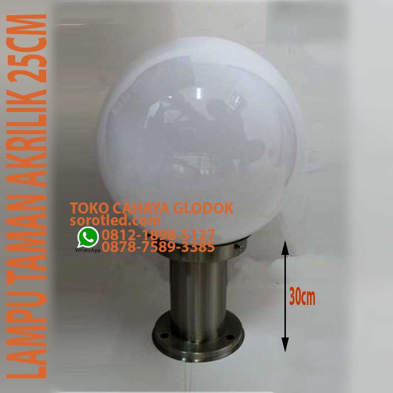 lampu taman akrilik 25cm