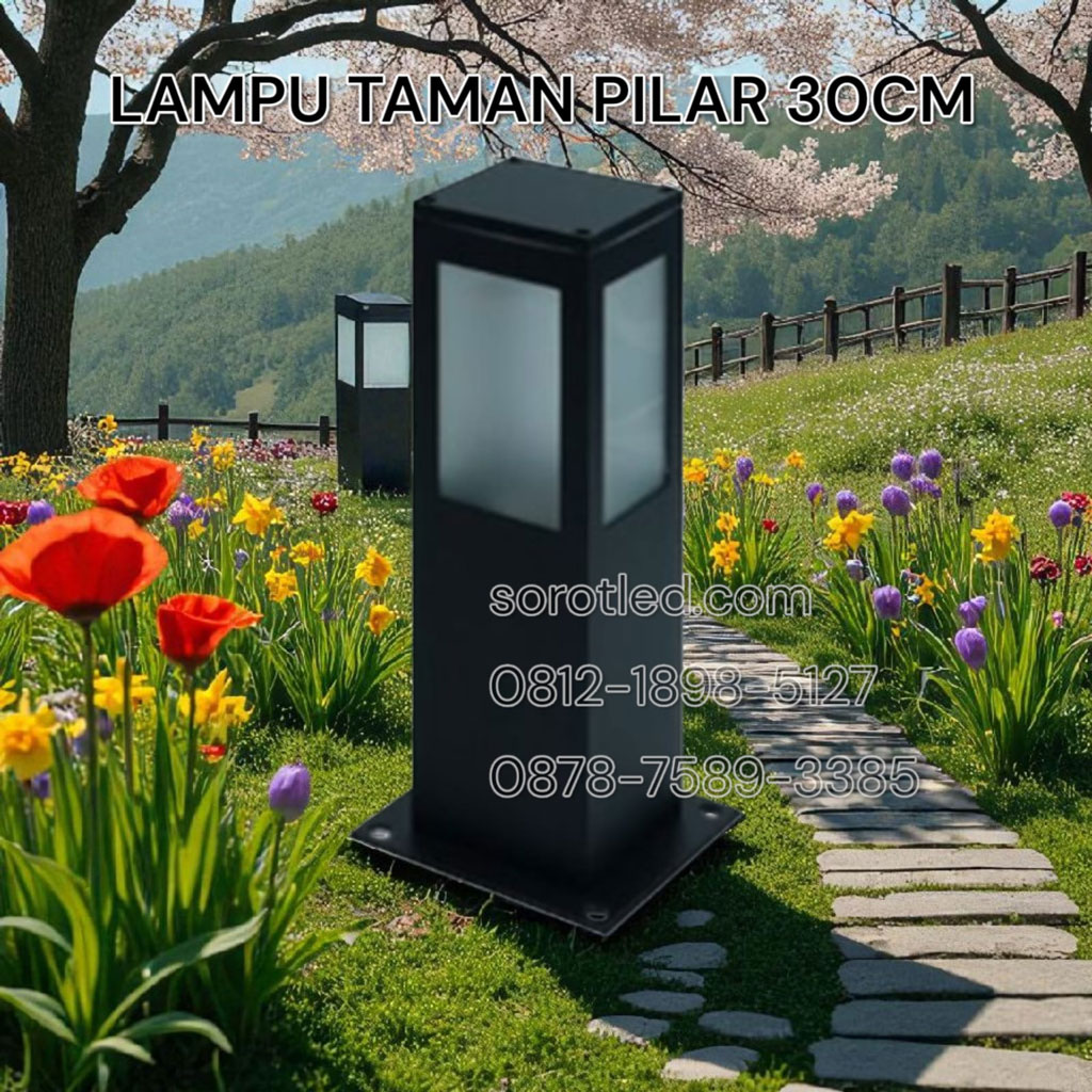 lampu taman pilar 30cm