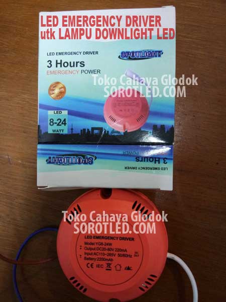 LED Emergency Driver untuk Lampu Downlight