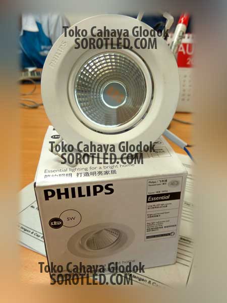 Philips Downlight Spot Kyanite 5watt 27K/40K WH recessed LED