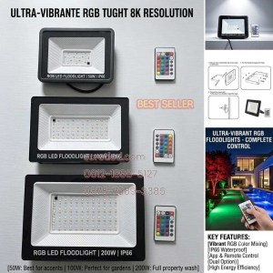 lampu sorot rgb 50w 100w 200w