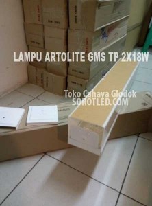 Lampu GMS 2x18w merk Artolite