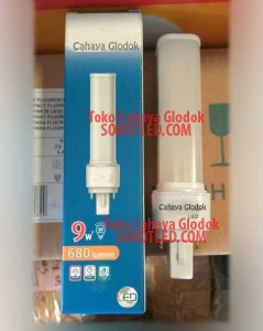 Lampu PL LED 9watt 2pin 680lm