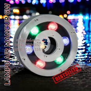 lampu air mancur 6w