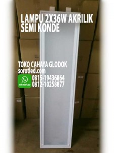 lampu akrilik 2x36w