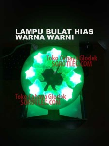 Lampu Bulat Dekorasi LED RGB Warna Warni