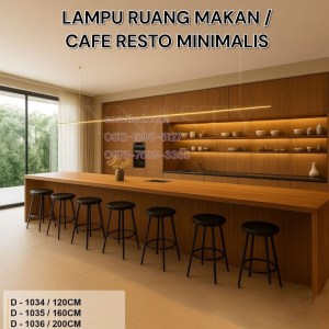 lampu cafe resto minimalis