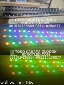 lampu led dinding wallwasher 18 watt rgb