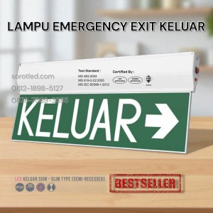 lampu emergency keluar gedung