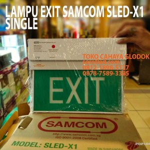 lampu exit samcom sled-x1