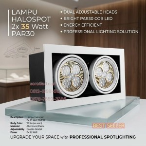 lampu halospot 2x35w led gimbal grille