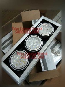 Holospot LED 12watt 3 Lampu Cahaya 6000K
