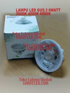 Lampu LED 6 watt 4000K Fitting GU53