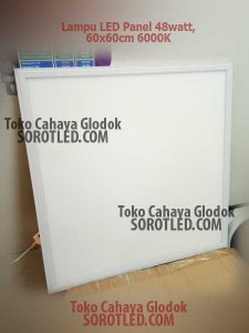 Lampu Panel LED 48watt 60x60 6000K Frame Putih