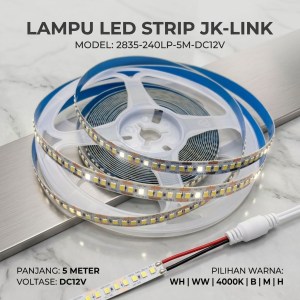 lampu led strip jk-link 240leds 12v 5m