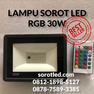 lampu sorot rgb 30w