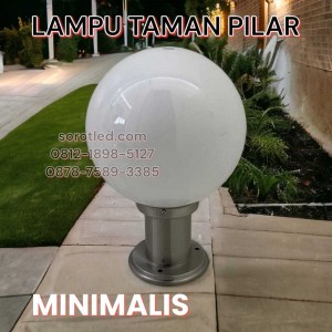 lampu taman bulat akrilik