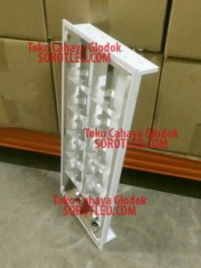 Lampu Office TKI 2x18watt Grille