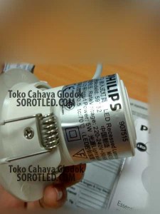 Philips Downlight Spot Kyanite 5watt 27K/40K WH recessed LED