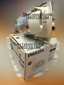 Philips Downlight Spot Kyanite 5watt 27K/40K WH recessed LED